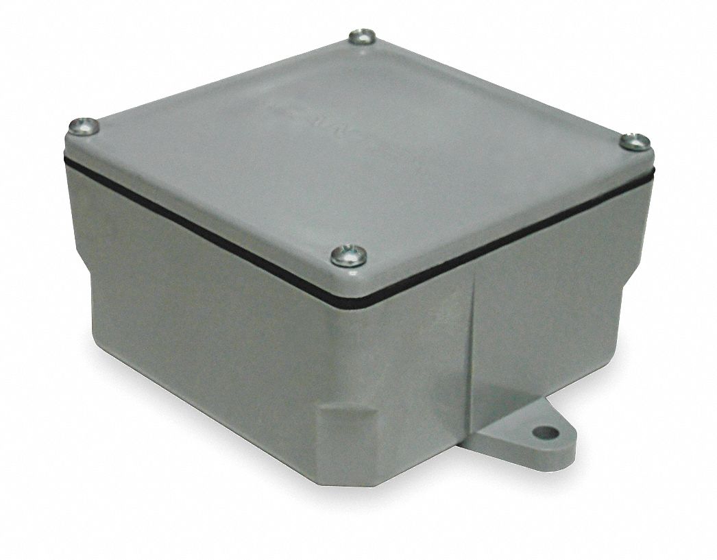 Junction Box, PVC, 4.396x4.396x4.50