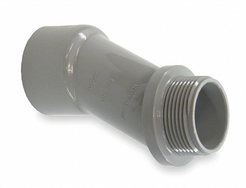 Meter Offset, 1 Piece, 1 1/4 In, PVC