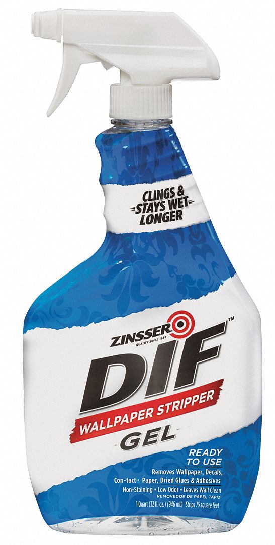 Wallpaper Removal on Zinsser Gel Wallpaper Stripper  32 Oz    Paint Thinners   Paint