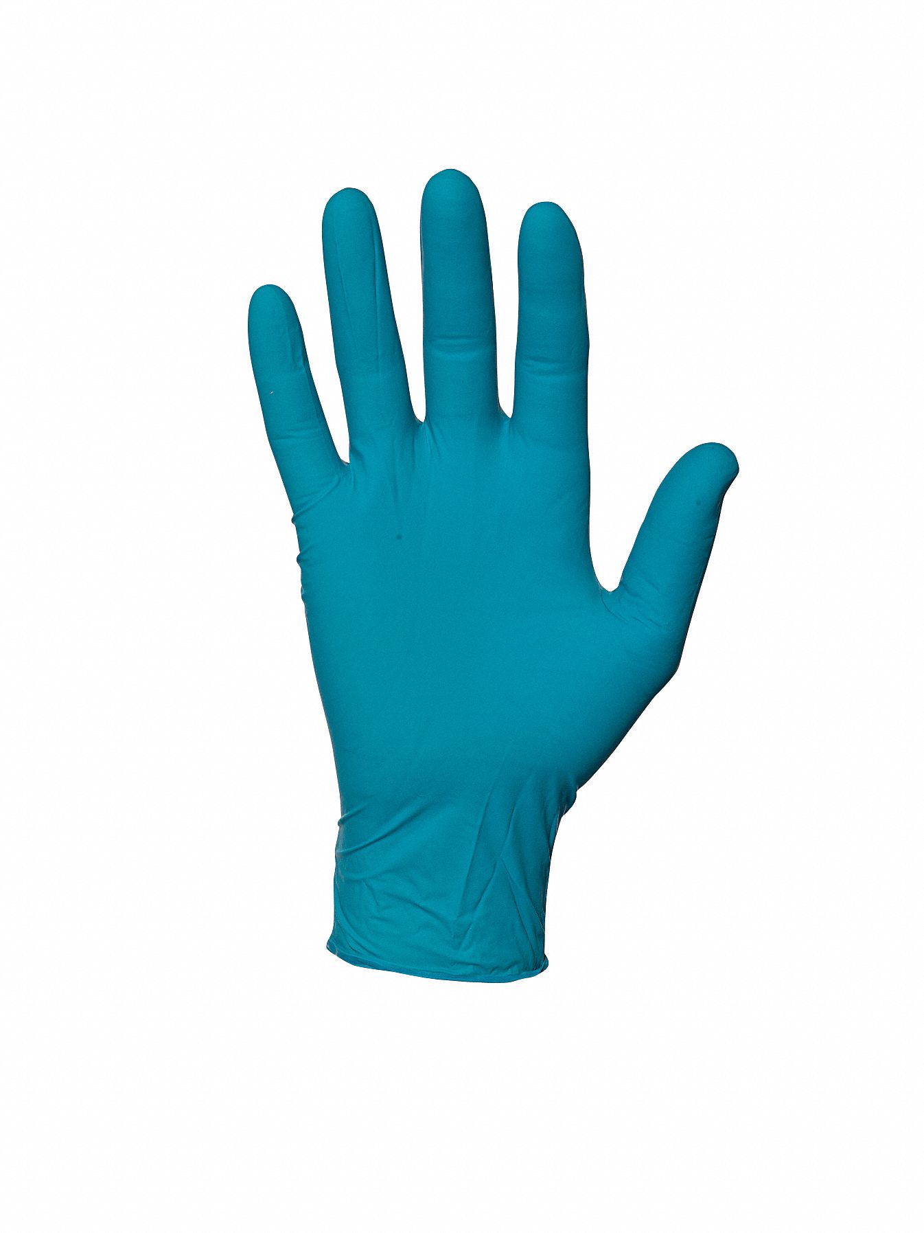Disposable Gloves, Nitrile, L, Teal, PK100