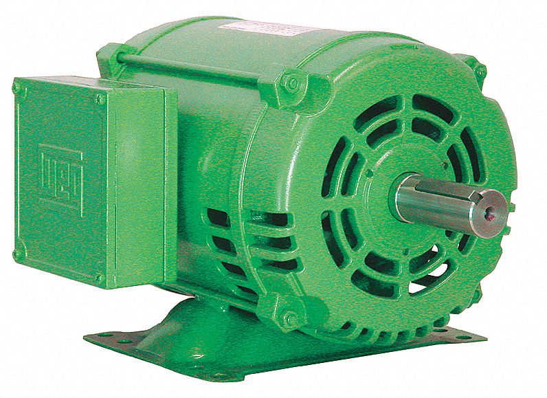Motor, 3 Ph, 5 HP, 3490, 575V, 182T, Eff 88.5