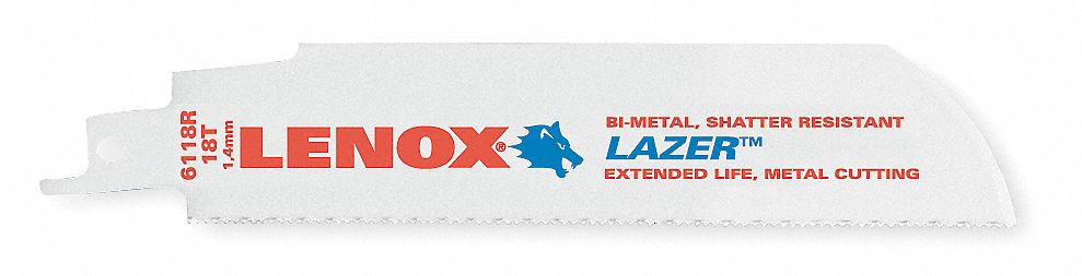 Reciprocating Saw Blade, 1 In. W, PK 5