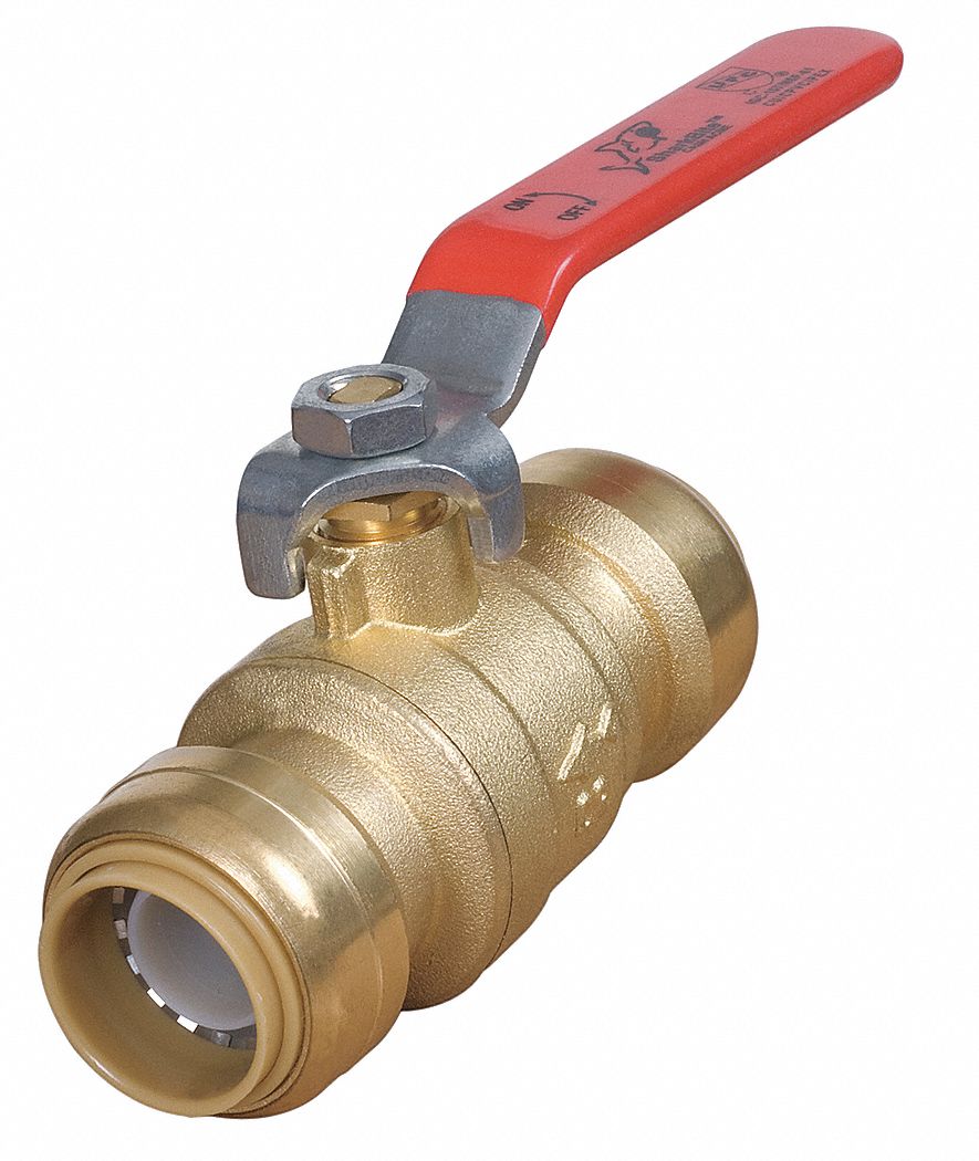 Ball Valve, 3/4 In, 200 PSI, Brass