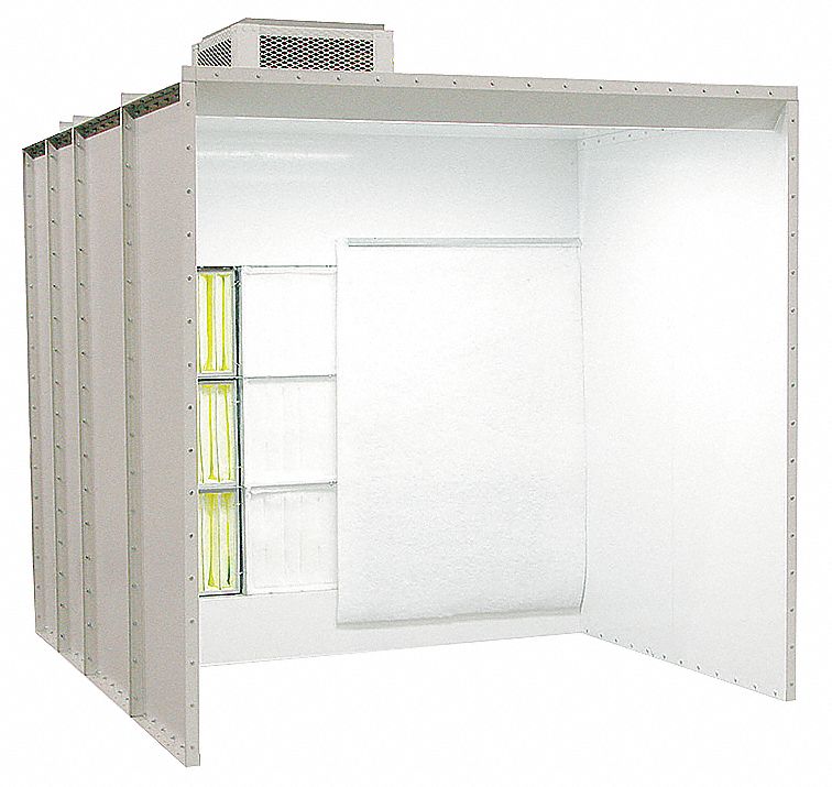 Non Recovery Powder Booth, 14 x8 x8  ft.