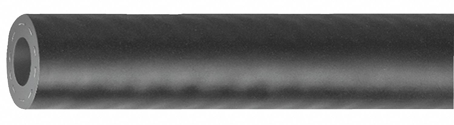 Fuel Hose, ID 3/8 In, OD 0.62 In, Black