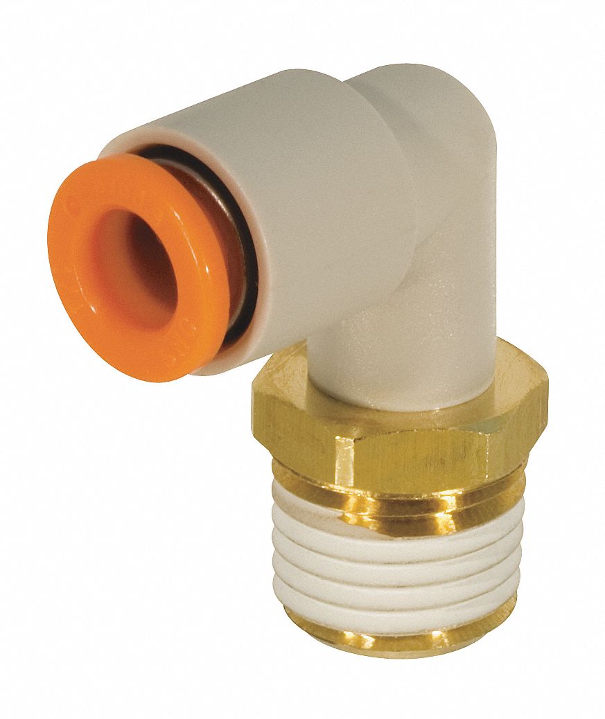 Male Elbow, 1/4 x 1/8 In, Tube x R(PT)