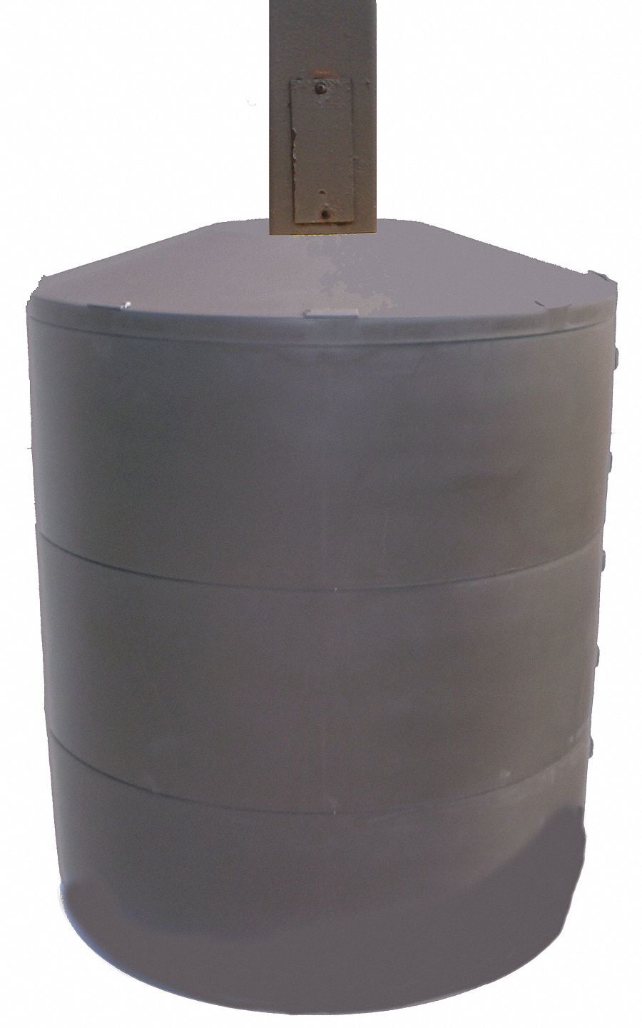 Pole Cover, 3 Ring, 4In Square, Brown