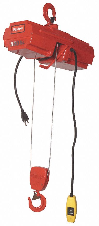 Wire Rope Hoist, Single, 1 /4 Ton