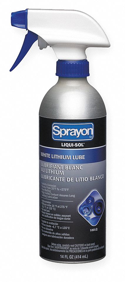 White Lithium Lube, Non Aerosol, 14 oz