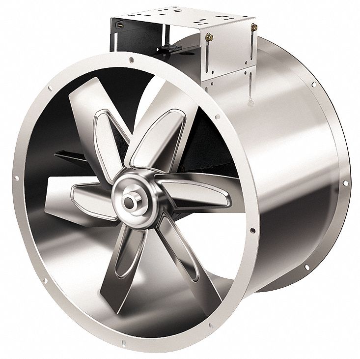 Tubeaxial Fan w/Drive Pkg, 208-230/460 V
