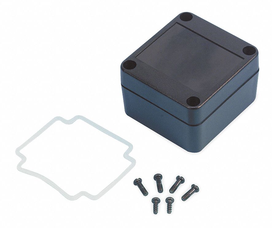 Enclosure, 4X, 2.56x2.36x1.57 In, Black