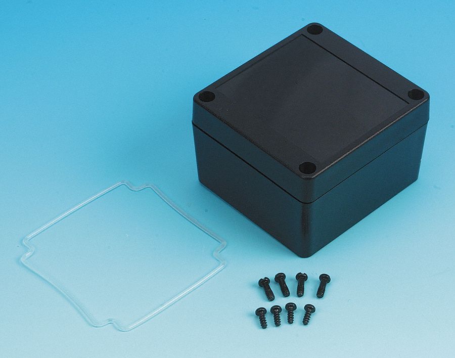Enclosure, 4X, 3.35x3.15x2.16 In, Black