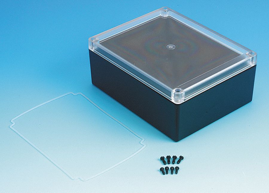 Enclosure, 4X, 7.32x5.75x2.95 In, Clr/Bk