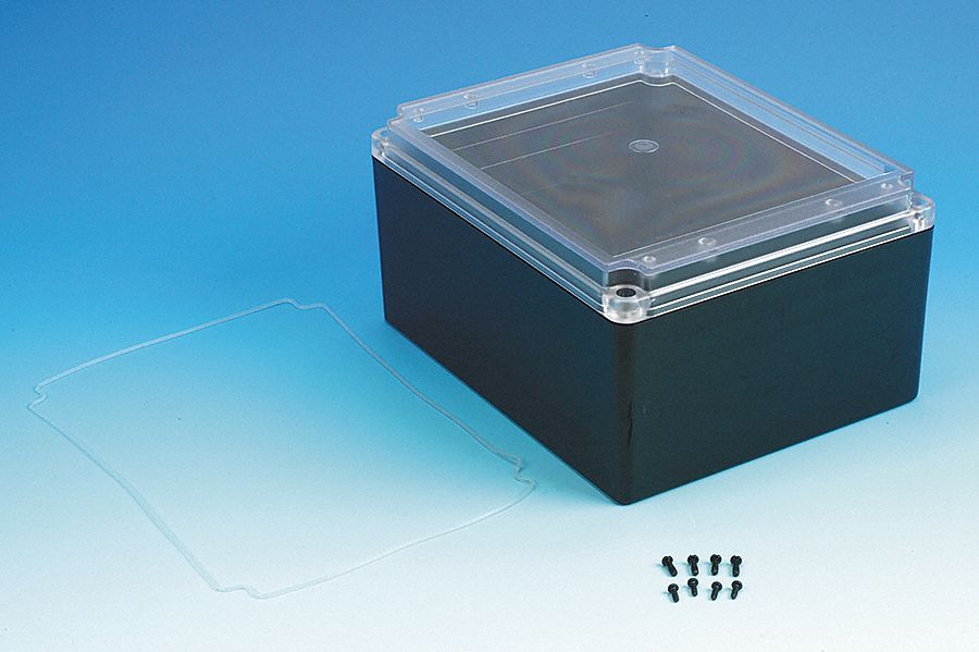 Enclosure, 4X, 9.84x7.87x5.12  In, Clear/BK