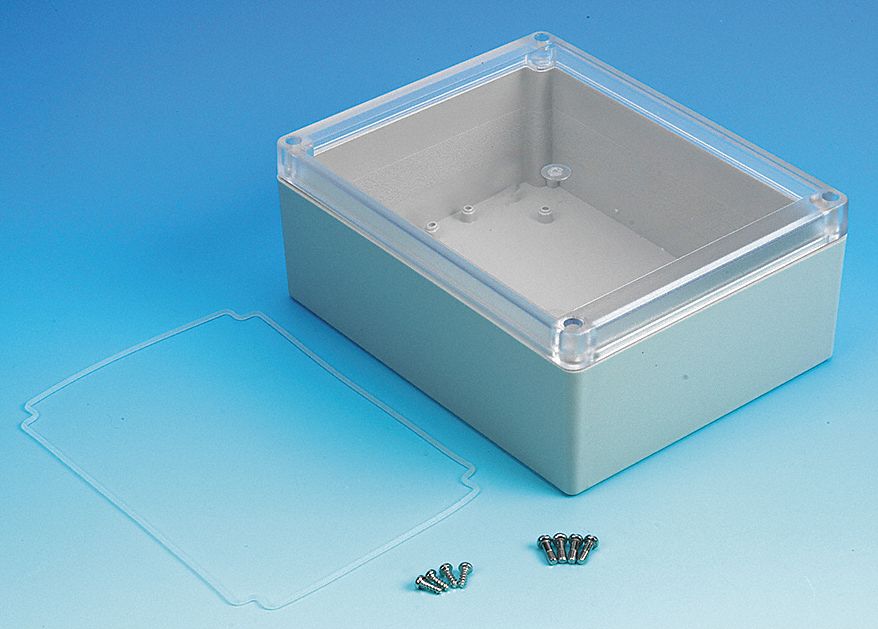 Enclosure, 4X, 7.32x5.75x2.95 In, Clr/Gray