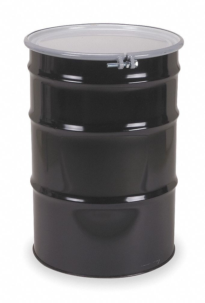 Drum, Open Head, 55Gal, w/Bolt Ring Clos