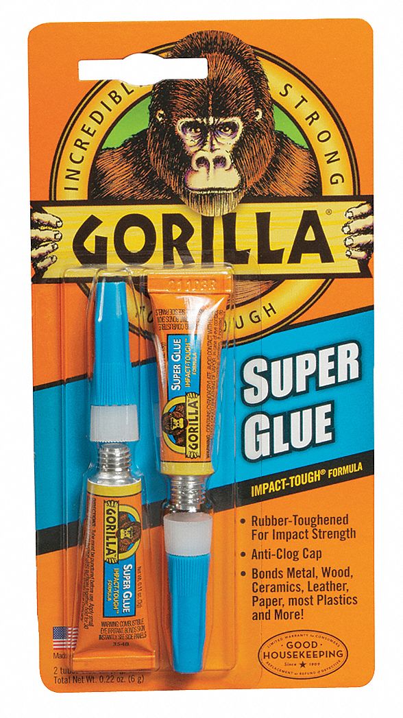 Super Glue, Instant Bonding, 2 - 3g Tubes