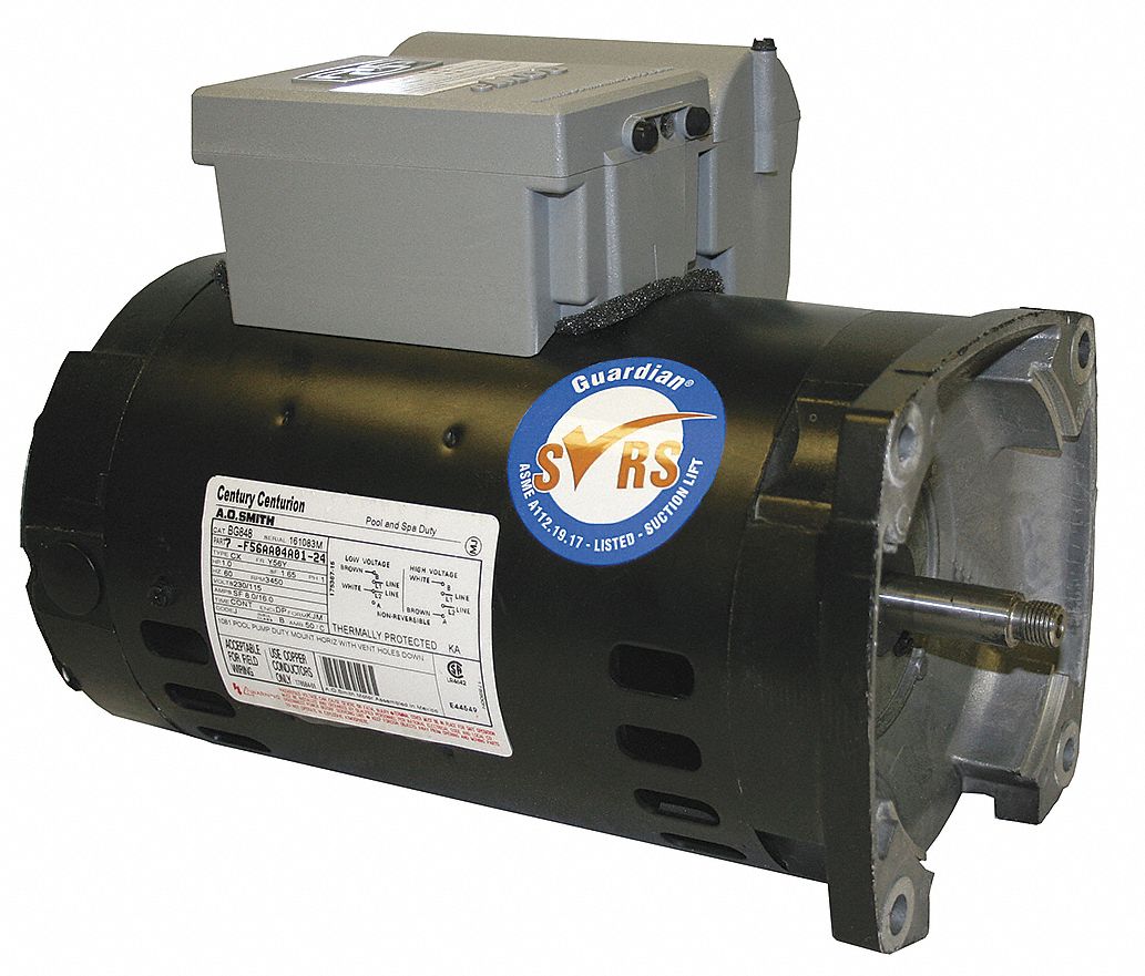 Pump Motor, 1 HP, 3450, 115/230 V, 56Y, ODP