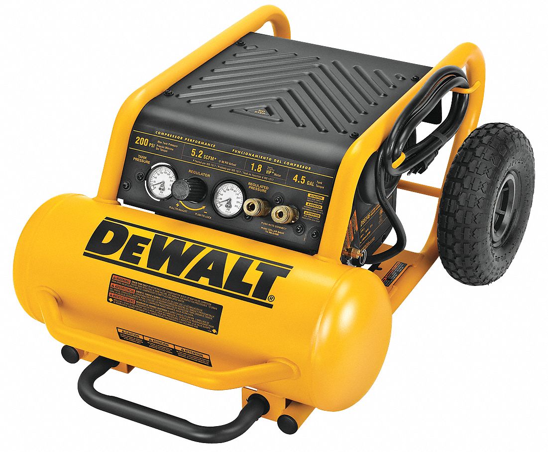 Air Compressor, 1.6 HP, 120V, 200 psi