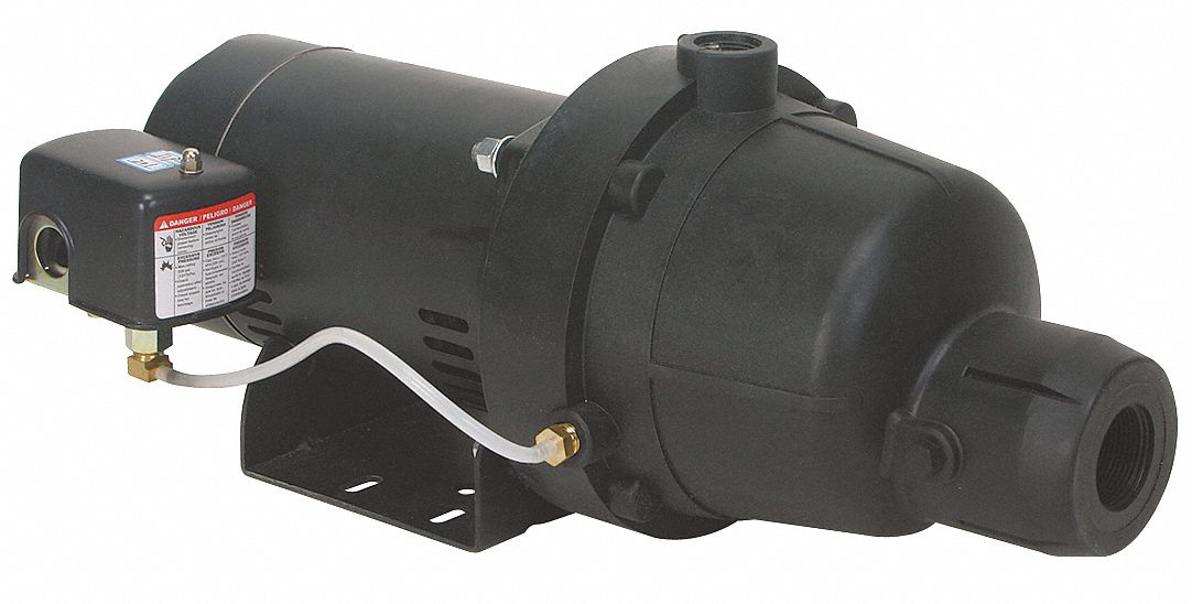 Shallow Well Jet Pump, Plastic, 1 HP