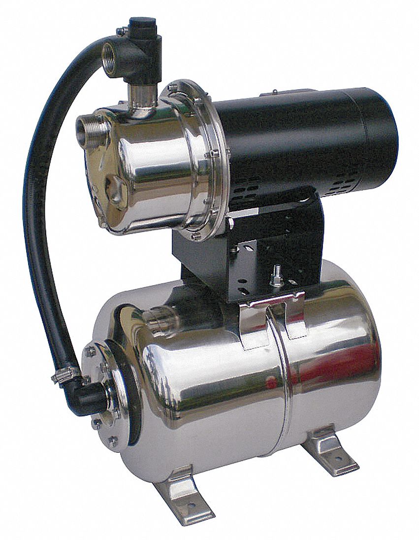 Shallow Well Jet Pump, SS, 3/4 HP