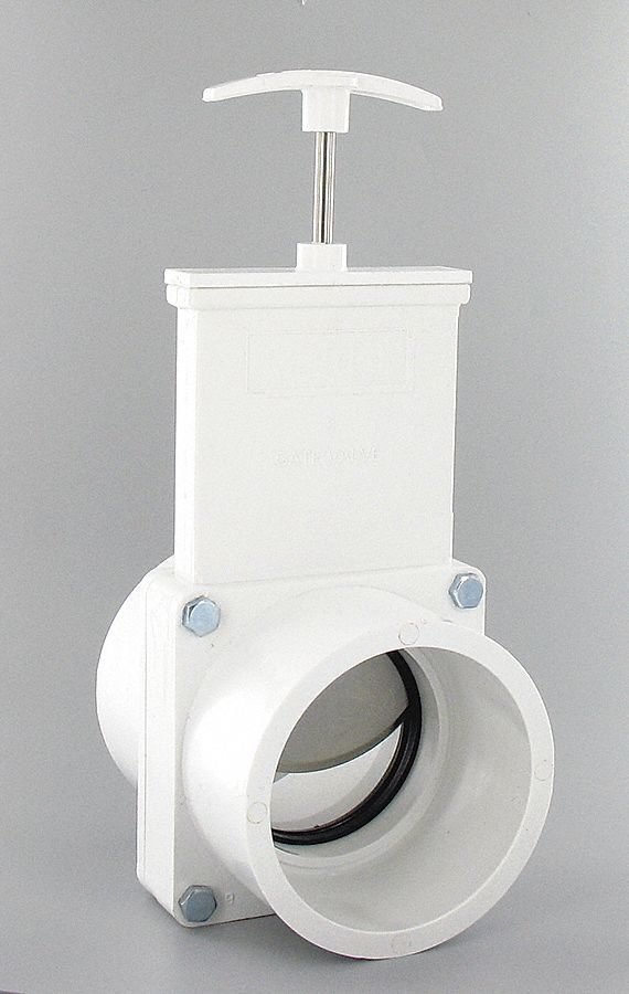 Gate Valve, 3 In, Flanged, PVC