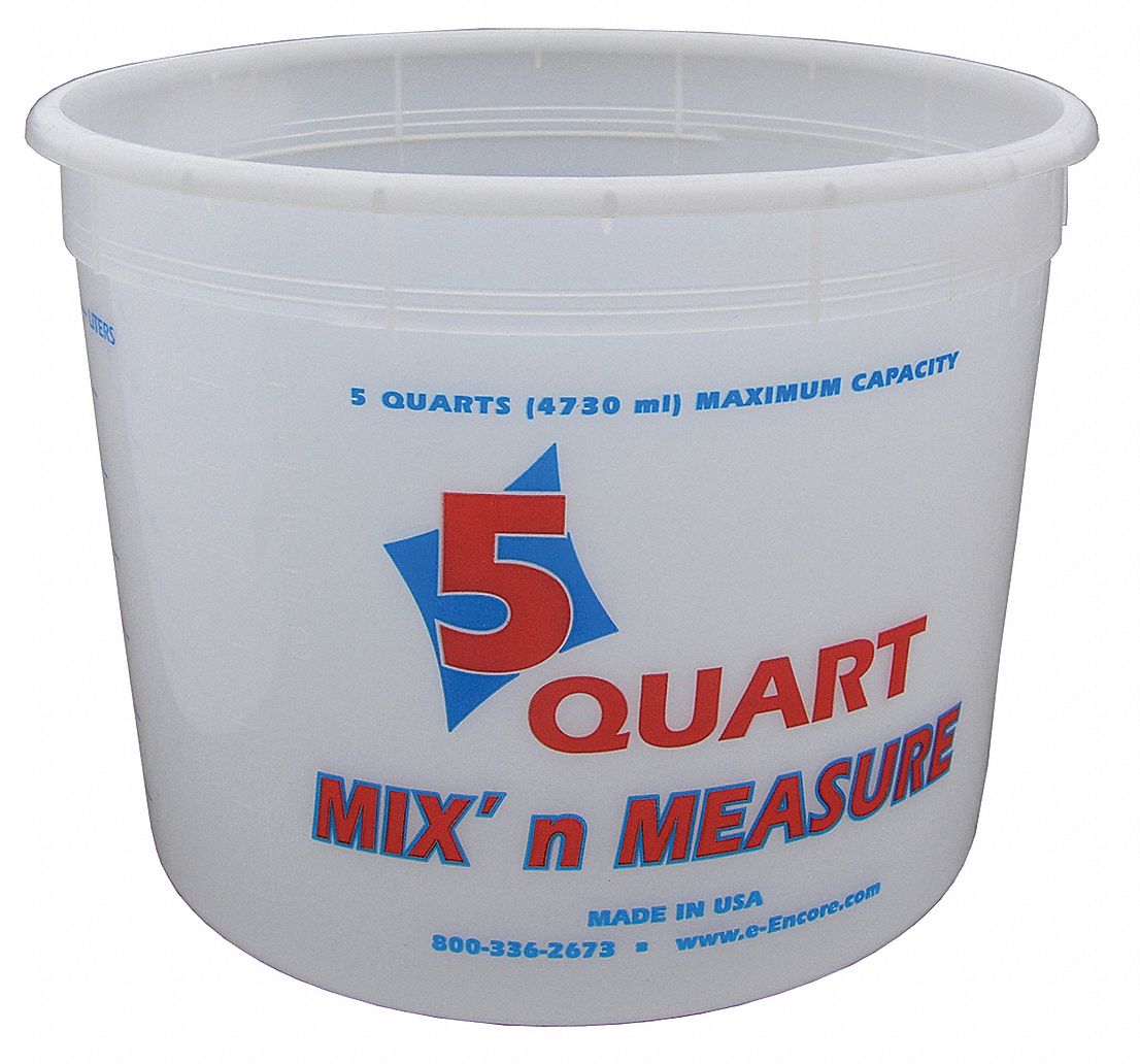Paint Mix And Measure Cont., 5 qt, Plastic