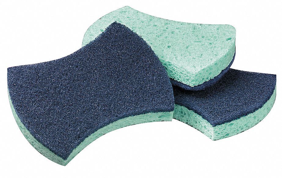 Scrubbing Sponge, 2-7/8In L, 4-1/2InW, PK20