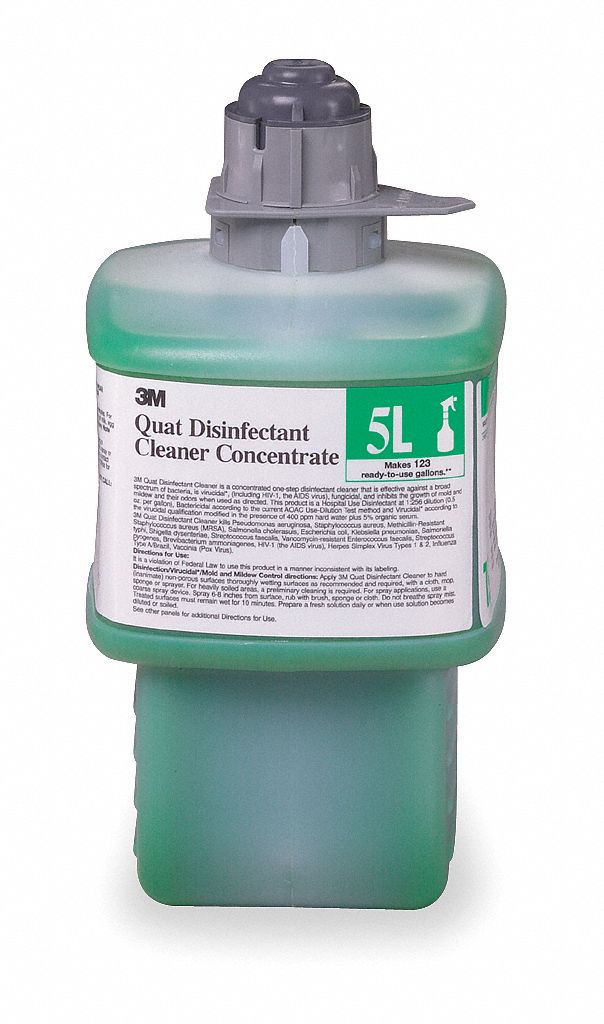 Quat Disinfecting Cleaner, Size 2L, Green