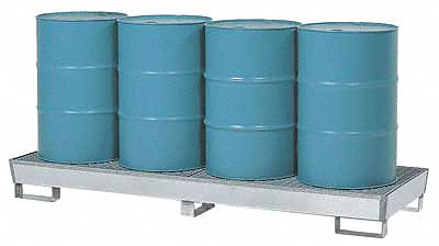 Drum Spill Cntnmnt Pltfrm, 4 Drum, 66 Gal.