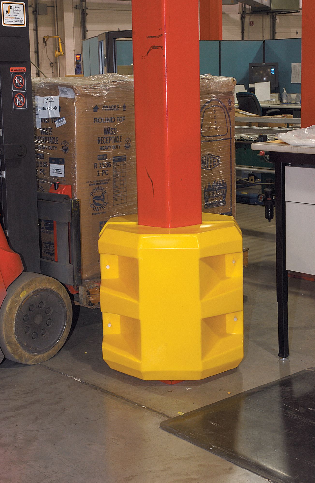 Column Protector, 10 In Inside Dia