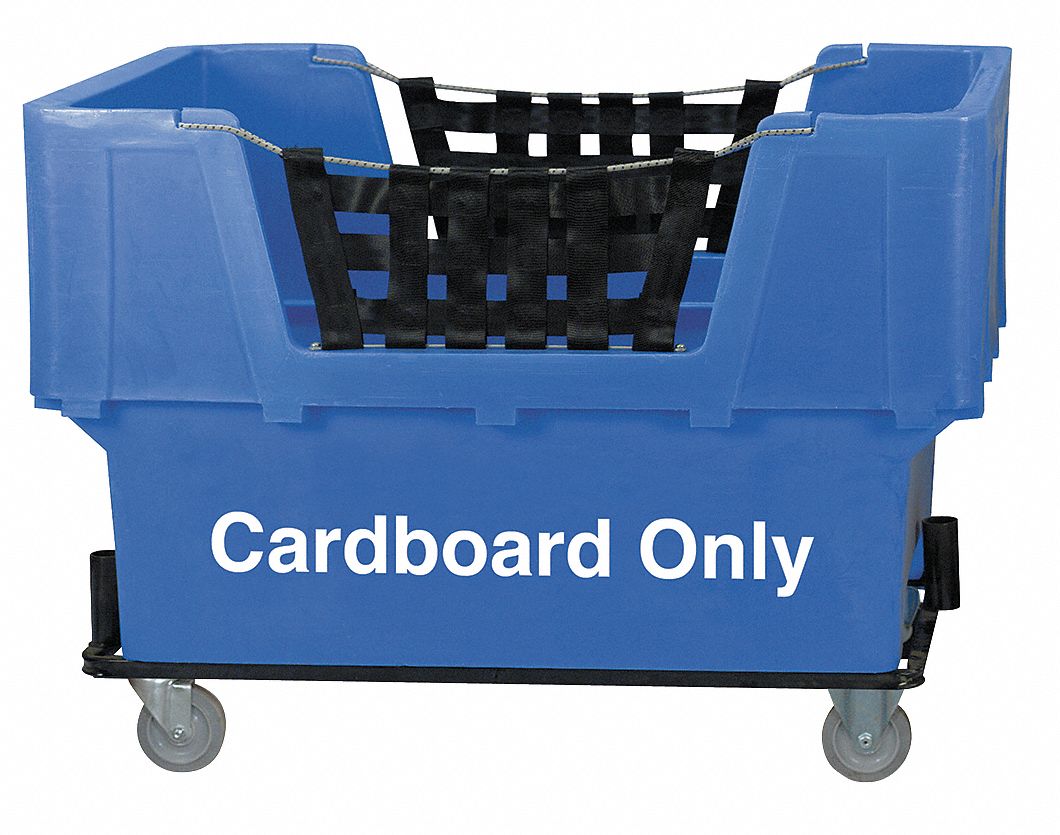 Matl Handling Cart, Cardboard Only, Blue