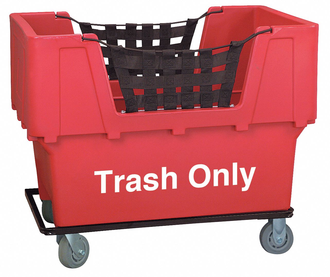 Material Handling Cart, Red, Trash Only