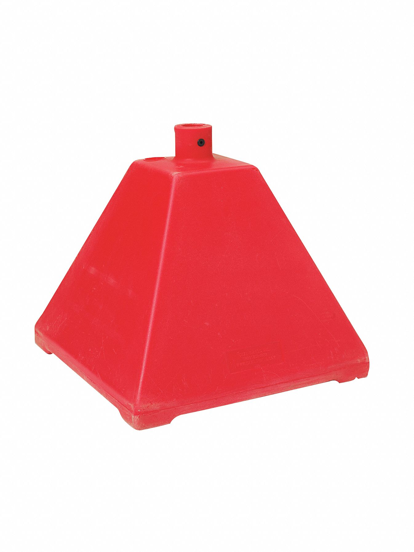 Sign Base, HDPE, Red