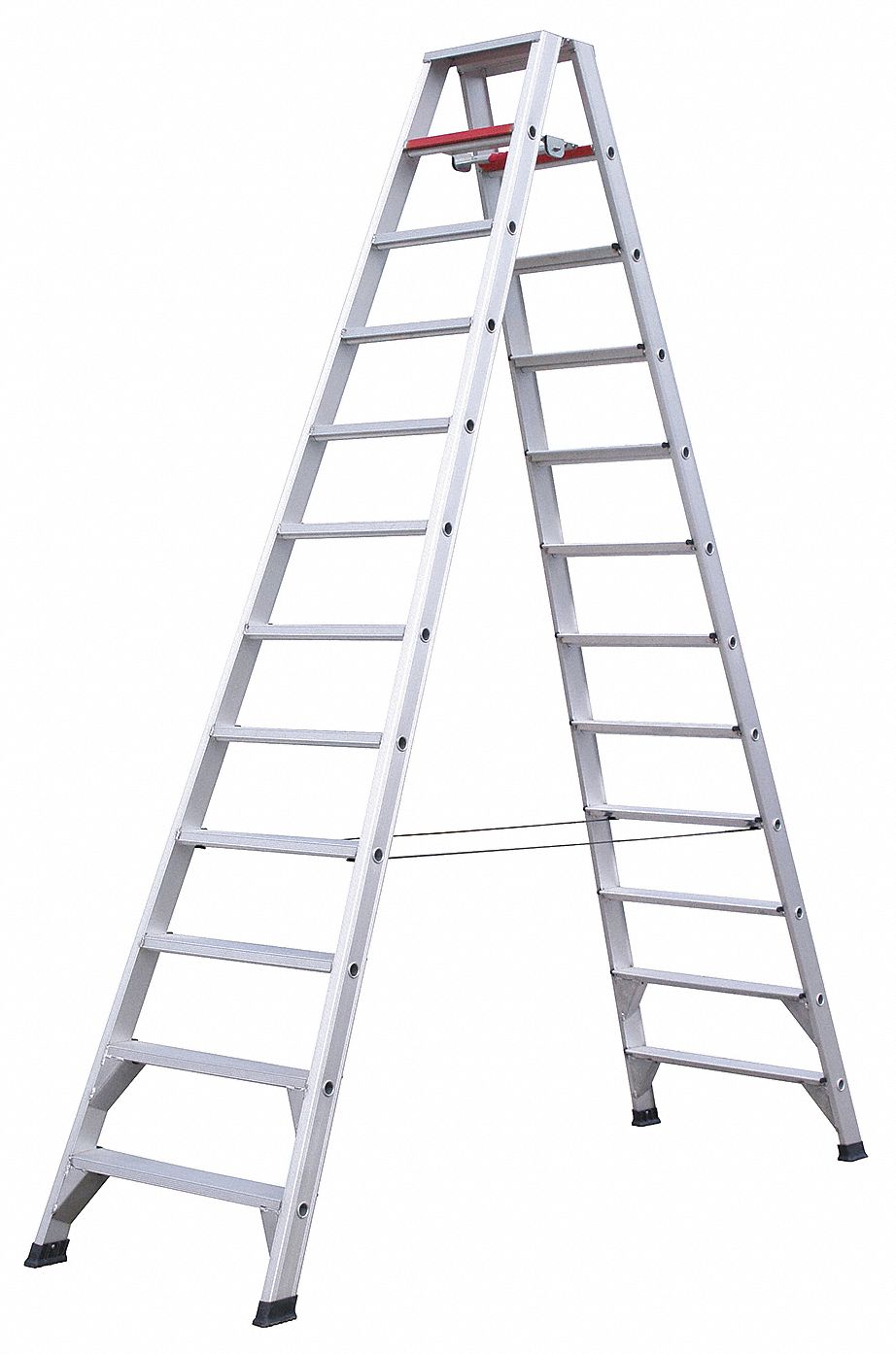 Dbl Sided Stplddr, FG, 4 ft. H, 500 lb Cap.