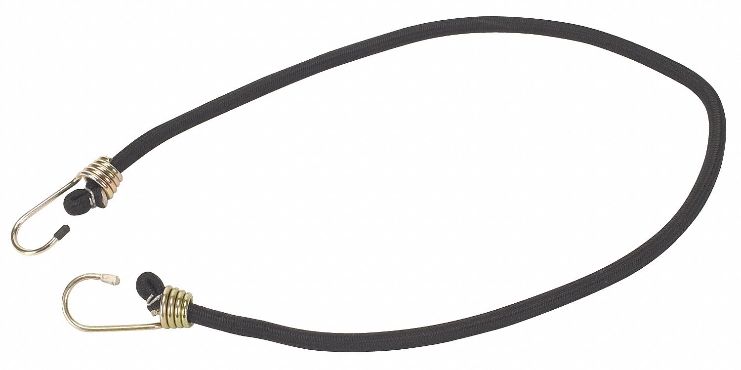 Bungee Cord, Hook, 32 In.L, 3/8 In.D
