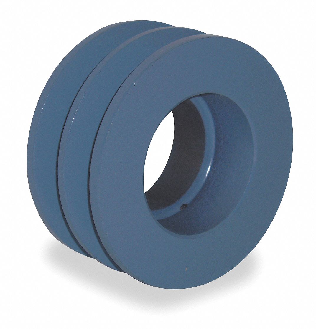 V-Belt Pulley, QD, 4.95 In OD, 2 Groove