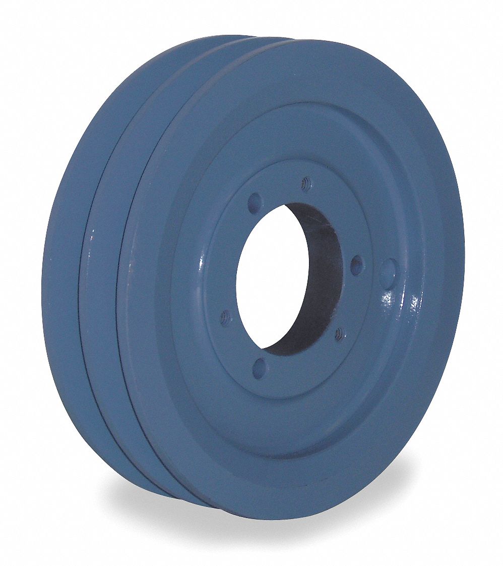 V-Belt Pulley, QD, 9 In OD, 2 Groove