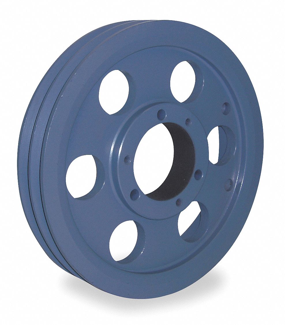 V-Belt Pulley, QD, 9.75 In OD, 2 Groove