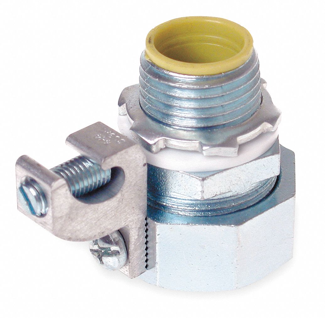 Straight Connector, Grounding, 2 In, 