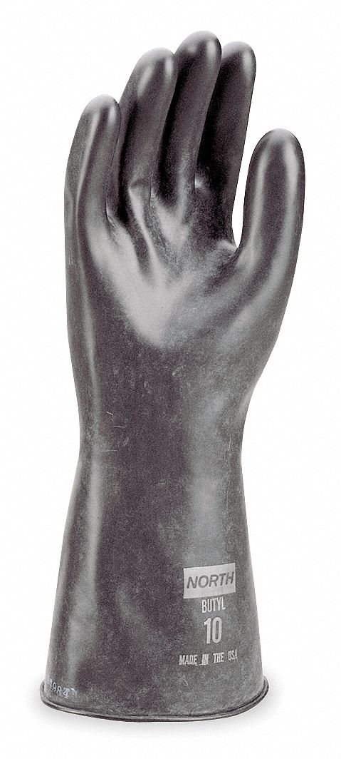 Chemical Resistant Glove, 17 mil, Sz 8, PR