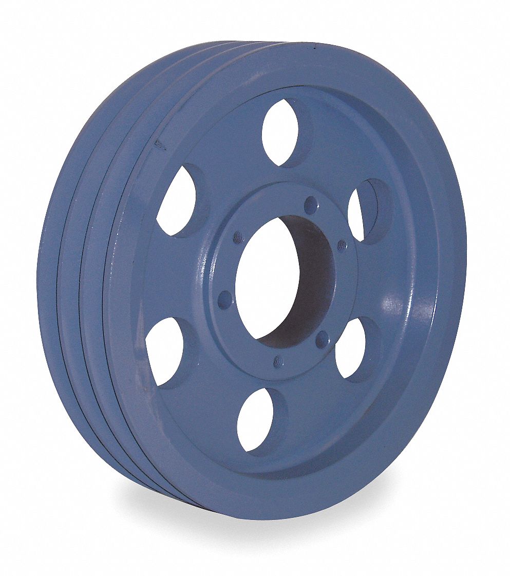 V-Belt Pulley, QD, 13.95 In OD, 3 Groove