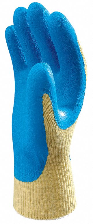Cut Resistant Gloves, Yellow/Blue, L, PR