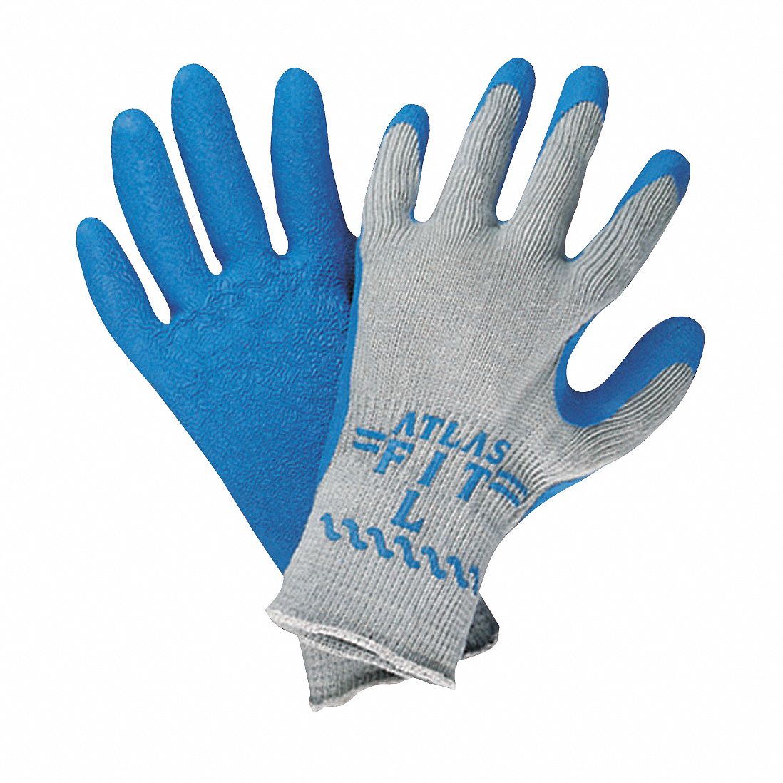 Coated Gloves, S, Blue/Gray, PR