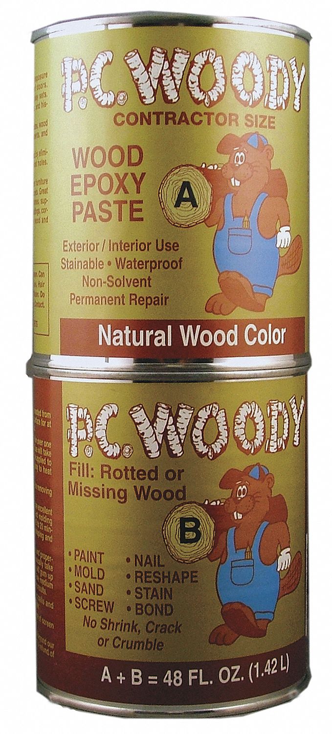 Epoxy, Wood Filler, Tan, 48 Oz. Can