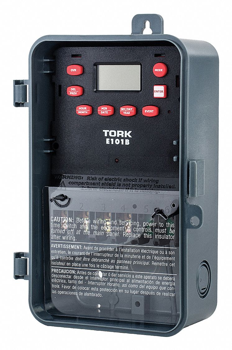 ElectronicTimer, Prog, SPDT, 120-277V, 24Hrs
