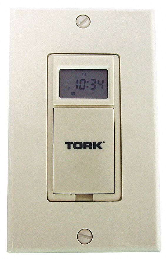 Timer, Digital, 125V, 15A, Wall Sw, AL