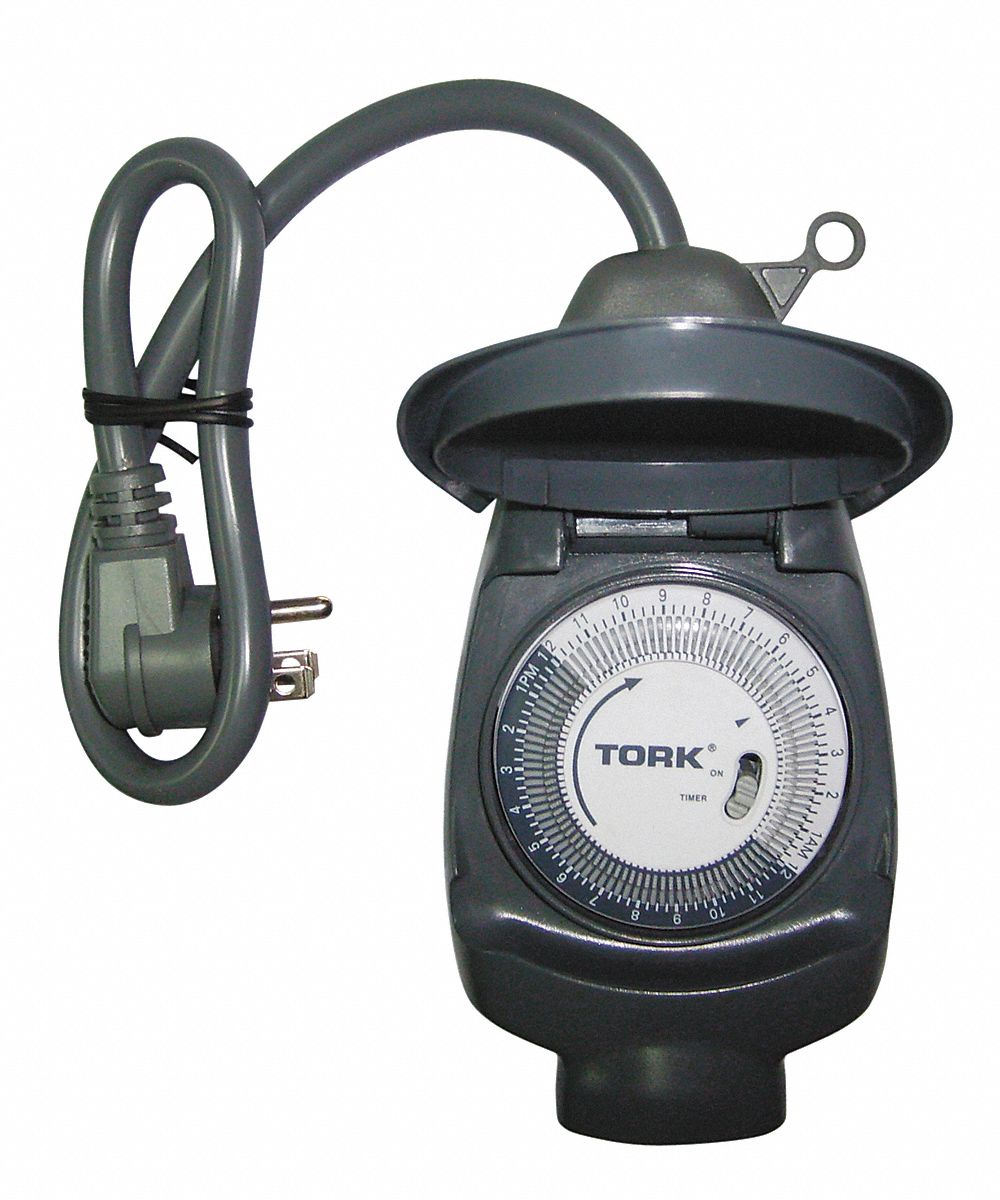 Timer, Mech, 1250W, 18InCord, 1Recep, Plug, GY