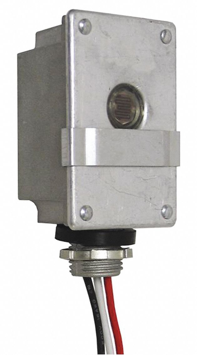 Photocntrl, 1/2 In. Conduit, Flush, 120VAC