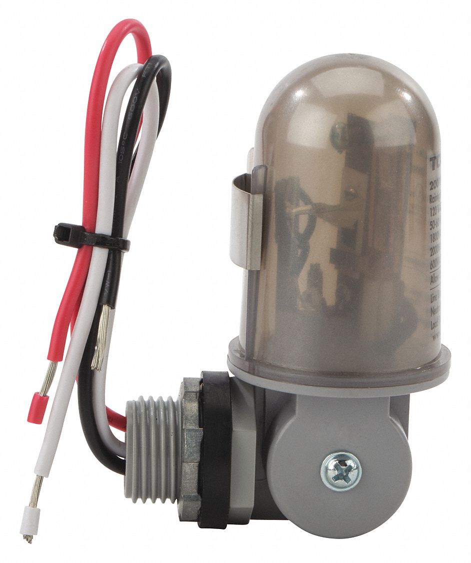 Photocntrl, 1/2 In. Conduit, Flush, 120VAC